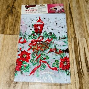 Retro Christmas Vintage MCM Holiday Cozy Nostalgia Nostalgic Table Cloth